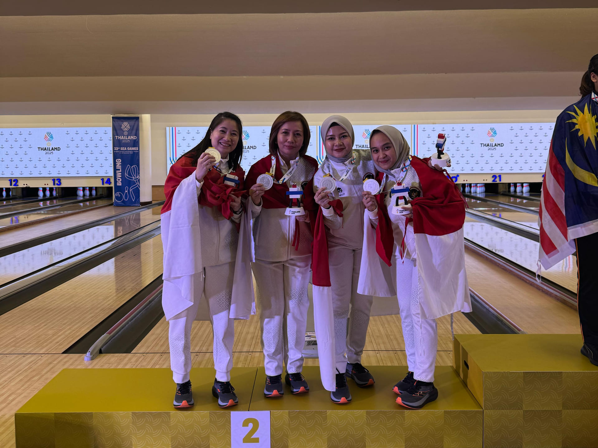 Tim Boling Putri Indonesia Persembahkan Medali Perak di SEA Games 2025
